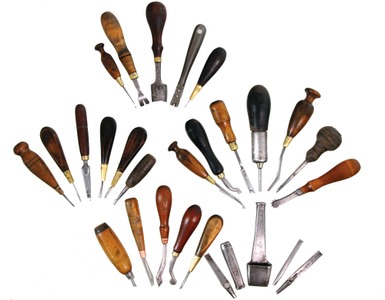 Assorted Makers: Lot Of Clean & Usabl Leather Tools