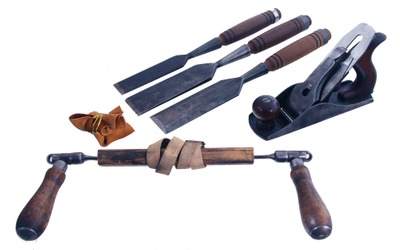 Assorted Makers: Lot Of Clean & Usabl Woodworking Tools