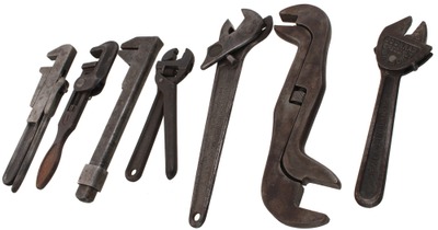 Assorted Makers: Lot Of Seven Quick Adjust Wrenches