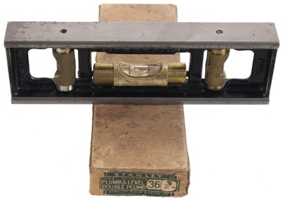 Stanley Rule & Level, No. 36: Unused Six-Inch Leng Cast Iron Level