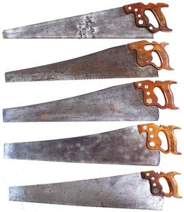 Assorted Makers: Lot Of Five Clean Hand Saw