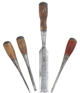 Stanley Rule & Level: Four Clean & Usable "Everlasting" Chisel