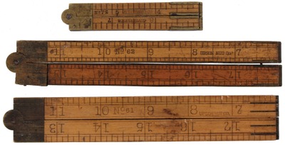Assorted Makers: Three Non-Stanley Folding Rules