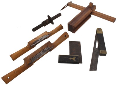 Assorted Makers: Lot Of Early Type Woodworking Tools