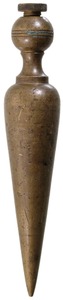 Unmarked: Unus. "Carrot" Form Plumb Bob