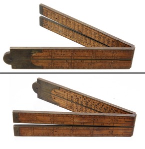 Stanley Rule & Level, No. 82: Two Foot, Four Fold Folding Rule