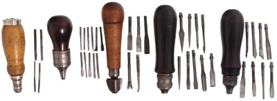 Assorted Makers: Lot Of Five Clean Tool Handles