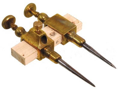 Unmarked: Pair Of Showy Brass Trammels