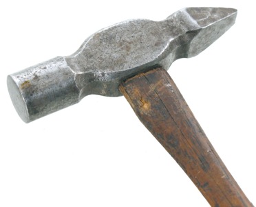 Unmarked: Unus. Wedge Pein Machinist's Hammer