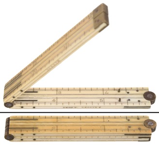 J. Rabone & Sons, Birmingham, England: One-Foot, Four-Fold Folding Rule