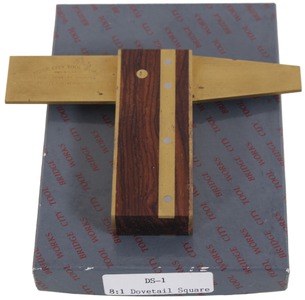 Bridge City Tool Company, Portland, Oregon, No. DS-1 R: R'wood & Brass Dovetail Square