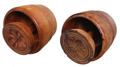 Unmarked: Two Early Type Butter Molds