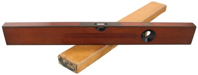 Stanley Rule & Level, No. 93: Brass Bound Mahogany Level