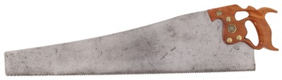 Henry Disston & Sons, Philadelphia, Pennsylvania, No. D-8: Extra Clean 5 1/2 Pt 26" Rip Saw