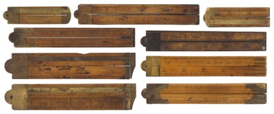 Stanley Rule & Level: Lot Of Assorted Folding Rules