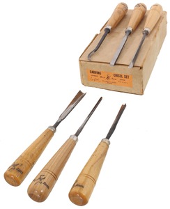 Buck Brothers, Millbury, Massachusetts: Unused Set Of Six Carving Tools