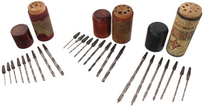 Assorted Makers: Three Orig. Box Sets Of Brace Drills
