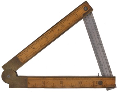 Chapin-Stephens Company, Pine Meadow, Connecticut, No. 036: Patent Inclinometer Folding Rule