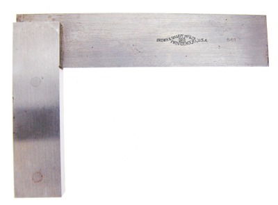 Brown & Sharpe Manufacturing Company, Providence, Rhode Island, No. 540: Ungraduated 4 1/2" Steel Try Square