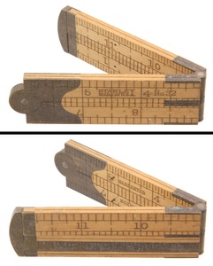 Stanley Rule & Level, No. 32: One-Foot/Four-Fold Folding Rule
