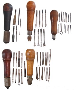 Assorted Makers: Lot Of Five Clean Tool Handles