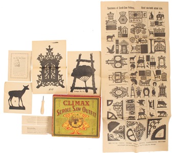 Western Toy & Novelty Company, Chicago, Illinois: Orig. Box & Papers Climax Scroll Saw Ou