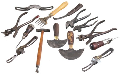 Assorted Makers: Lot Of Asst. Leather Tools