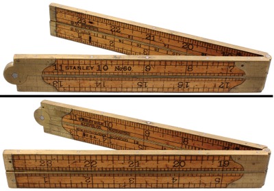 Stanley Rule & Level, No. 60: Two-Foot/Four-Fold Folding Rule