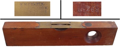 E.M. Chapin, Pine Meadow, Connecticut, No. 289: Extra Clean 12" Cherry Level