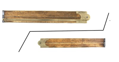 W.H. Brown & Company, Birmingham, England: Two-Foot, Two-Fold Folding Rule