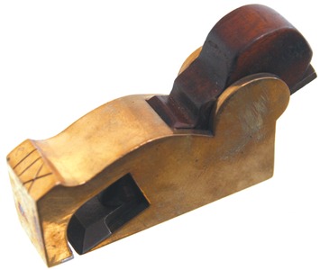 Unmarked: Early Cast Brass Bullnose Plane