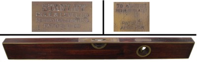 Stanley Rule & Level, No. 96: Early Tri- Rosewood Level