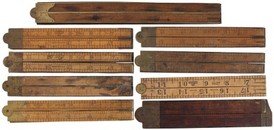 Stanley Rule & Level: Lot Of Assorted Folding Rules