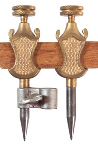 Stanley Rule & Level, No. 1: Unused Pair Of Bronze Trammels