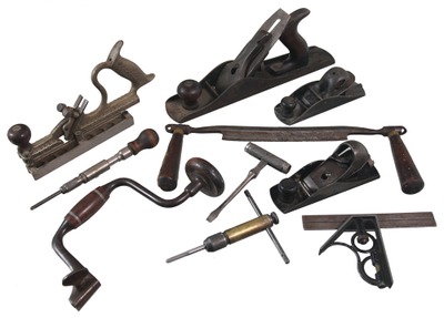 Assorted Makers: Lot Of Clean & Usabl Woodworking Tools