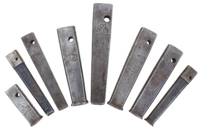 Peck Stow & Wilcox Company, Southington, Connecticut: Wkg. Set Of Eight Rivet Headers