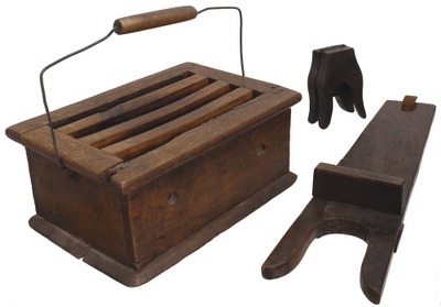 Assorted Makers: Three Early Wooden Household Items