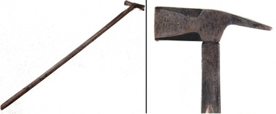 R. & H. Boren, Cast Steel: Early Cheese Tester With Hammer Top
