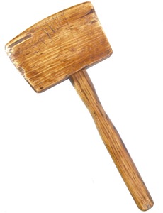 STANLEY (Unmarked), No. 9: Hickory Head Joiner's Mallet