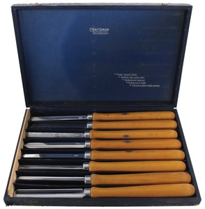 Sears, Roebuck & Company, Chicago, Illinois: Set Of 8 "Craftsman" Turning Chisels