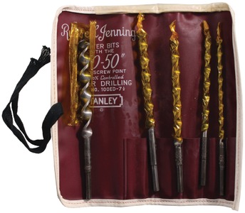Stanley Tools: Unused Set Of "50-50" Auger Bits