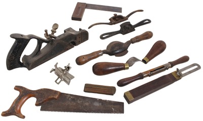 Assorted Makers: Lot Of Clean & Usabl Woodworking Tools