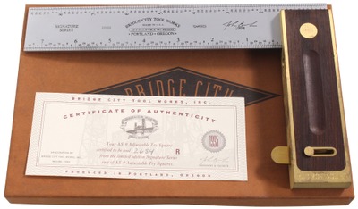 Bridge City Tool Company, Portland, Oregon, No. AS-9: Signature Series Try Square