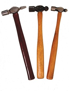 Assorted Makers: Three Extra Clean Metal Wkg. Hammers