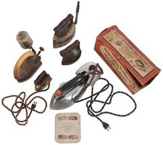 Assorted Makers: Lot Of Five Early Type Irons