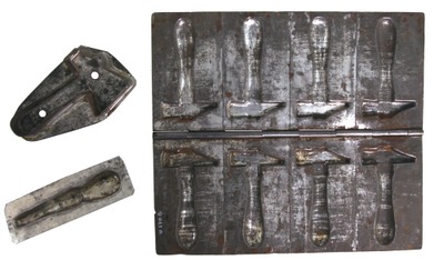 Unmarked: Three Tool Related Candy Molds