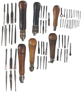 Assorted Makers: Coll. Of 7 Asst. Tool Handles