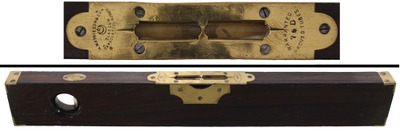 Alex. Mathieson & Son, Glasgow, Scotland, No. 76 D: Rare Solid Rosewood Spirit Level