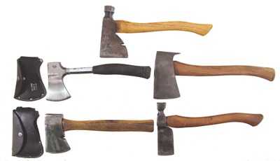 Assorted Makers: Lot Of Five Clean Hatchets