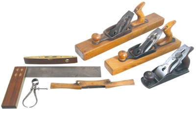 Assorted Makers: Lot Of Clean & Usabl Woodworking Tools